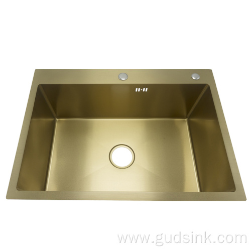 Double bowl stainless steel kitchen sink handmade